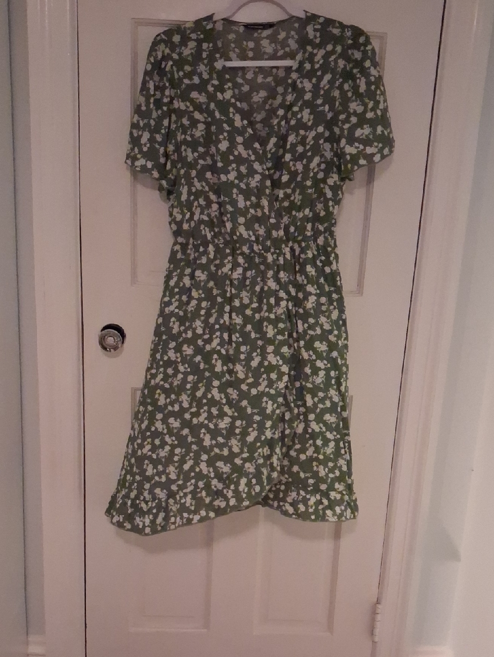 BloomChic Green Floral Wrap Dress